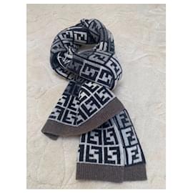 Fendi-Fendi Scarf-Dark brown