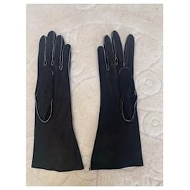 Hermès-Hermès Gloves-Dark brown