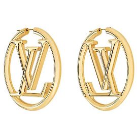 Louis Vuitton Cerchio per orecchini LV D'oro