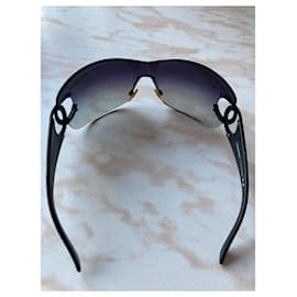 Chanel-Chanel Y2K sunglasses-Metallic,Dark purple