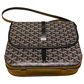 Goyard Belvedere Il Messenger MM Black Leather Black