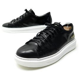 LOUIS VUITTON SCHUHE BEVERLY HILLS SNEAKERS 7 41 SCHWARZE LACKLEDERSCHUHE Schwarz