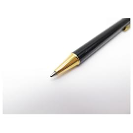 Cartier-STYLO BILLE MUST DE CARTIER EN LAQUE NOIRE BLACK LACQUER BALLPOINT PEN-Noir