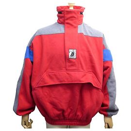 NEUF PULL BALENCIAGA SWEAT 534357 OVERSIZE M EN COTON ROUGE NEW SWEATER Rouge