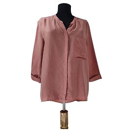 Hugo Boss Boss Orange Top de seda rosa Rosa