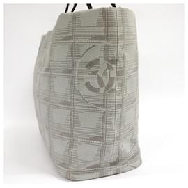 Chanel-[Used] CHANEL Chanel New Travel Line Tote Bag Gray Shoulder Bag Jaguar Bag Ladies-Grey