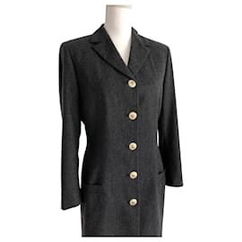Gianni Versace Wool Jacket Grey