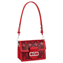 Louis Vuitton-Mini sac LV Dauphine rouge-Rouge