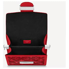 Louis Vuitton-LV Dauphine mini bolsa vermelha-Vermelho