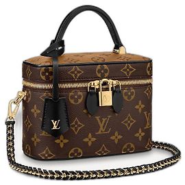 Borsa Louis Vuitton Vanity PM Monogram Reverse Marrone Marrone