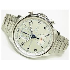 IWC-IWC Portugieser Yacht Club Chronograph silver Dial IW390702 Mens-Blue