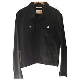 Yves Saint Laurent YSL Rive gauche black denim jacket Black