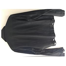 Yves Saint Laurent-YSL Rive gauche black denim jacket-Black