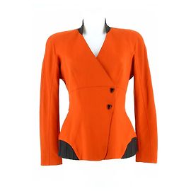 Thierry Mugler 1990's Rote Jacke Rot