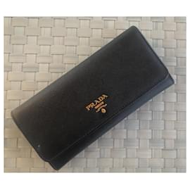 Prada-Prada wallet in black leather-Black