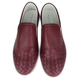 Bottega Veneta scarpe in pelle Rosso Bordò