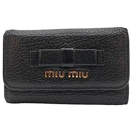 Chaveiro Miu Miu Madras Fiocco Preto