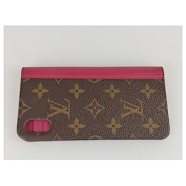 Louis Vuitton-Louis Vuitton COVER I-PHONE BUMPER XS MAX MONOGRAM ECLIPSE-Brown