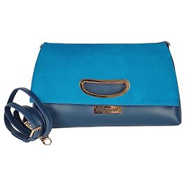 Chopard borsa 2Way maxi pochette con tracolla Blu chiaro