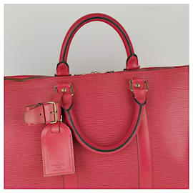 Louis Vuitton-Sac de voyage Louis Vuitton Keepall 50-Rouge