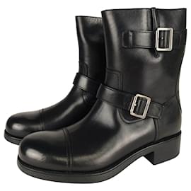 Prada-Prada Rodeo leather boots-Black
