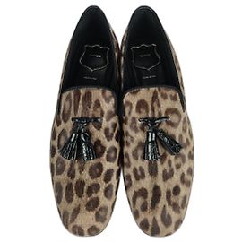 Sapato de pele de pônei Tom Ford Cinza