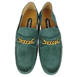 Chaussures en daim Tom Ford Vert