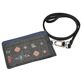 Etro card holder with lace Black