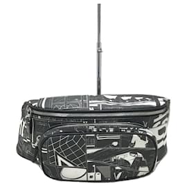 Prada-PRADA Vittello Comic / Waist bag / Comic print / PVC / BLK / Total pattern-Black