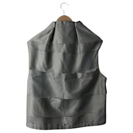 Autre Marque-[Used] NAMACHEKO Shiv Tunic Top / Sleeveless blouse / Tops / M / Polyester-Grey