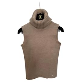 Pull Chanel en laine marron Marron