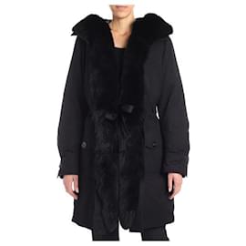 Moncler-Jaqueta Moncler Black Hypolais Parka-Preto