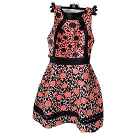 vestido de coctel 38 Desigual de Christian Lacroix Negro Rosa