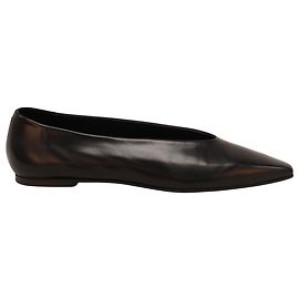 Ballerine a punta Aeyde Moa in pelle nera Nero