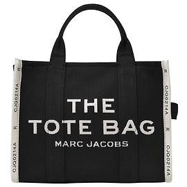 Marc Jacobs A bolsa tote média em lona preta Preto