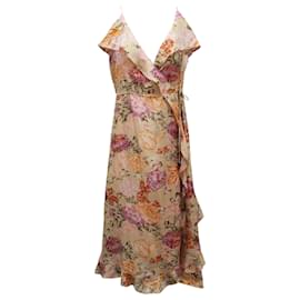 Zimmermann-Zimmermann Wrap Dress in Floral Silk-Other