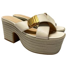 Jacquemus Les Sandales Tatanes Sandals in Off White Leather White