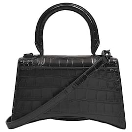 Balenciaga-Hourglass Xs Bag - Balenciaga -  Black - Leather-Black