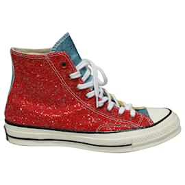 Converse-JW Anderson X Converse Chuck 70 Sneakers Hi-Top in Glitter Multicolor-Multicolore
