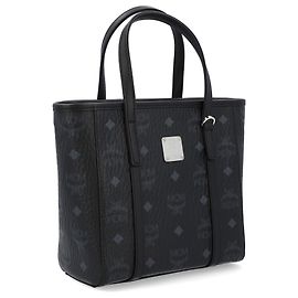 Shopper Toni Mcm Donna In Visetos Marrone Nero