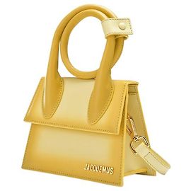 Jacquemus Le Chiquito Noeud Bag in Yellow Leather Yellow
