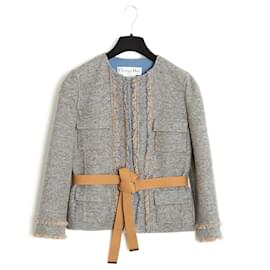 Dior-12A BLUE GOLD TWEED EN38-Light blue