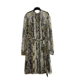 Prada SILK PYTHON PLEATS EN40 NEW WITH TAGS Python print