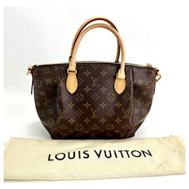 Louis Vuitton-LOUIS VUITTON TURENNE PM Bolso de mano de lona con monograma-Castaño
