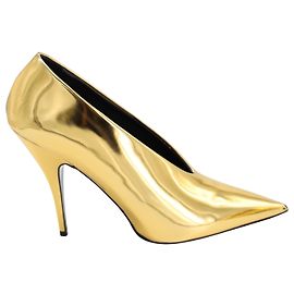 Stella Mc Cartney Décolleté Stella McCartney a punta in ecopelle color oro D'oro Metallico