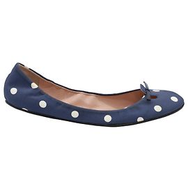 Ballerine Marc Jacobs a pois in pelle blu Blu