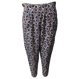 Stella Mc Cartney Stella McCartney Cropped-Hose aus Seide mit Blumenmuster Andere