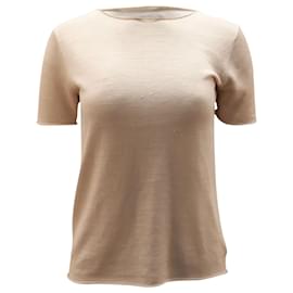 Theory-Camiseta Theory Tolleree em cashmere bege-Bege