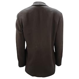 Giorgio Armani-Giorgio Armani Single Breasted Jacket in Black Wool-Black