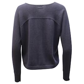 Vince-Vince V-Neck Sweater in Navy Blue Cashmere-Blue,Navy blue